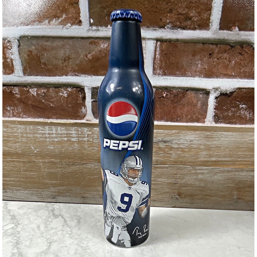 Pepsi Collectible Bottle Tony Romo Football Player #9 Graphic "Believe in Now"